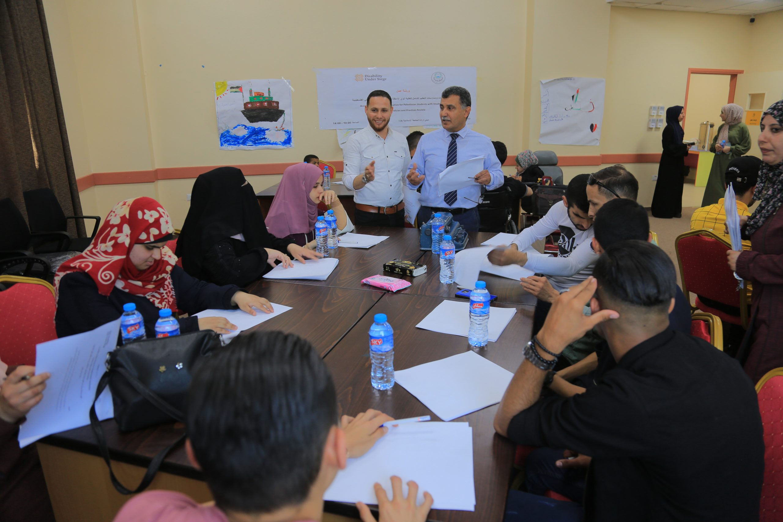 ورشة عمل بالجامعة تناقش سياسات وممارسات التعليم الشامل للطلبة ذوي الإعاقة في مؤسسات التعليم العالي الفلسطينية