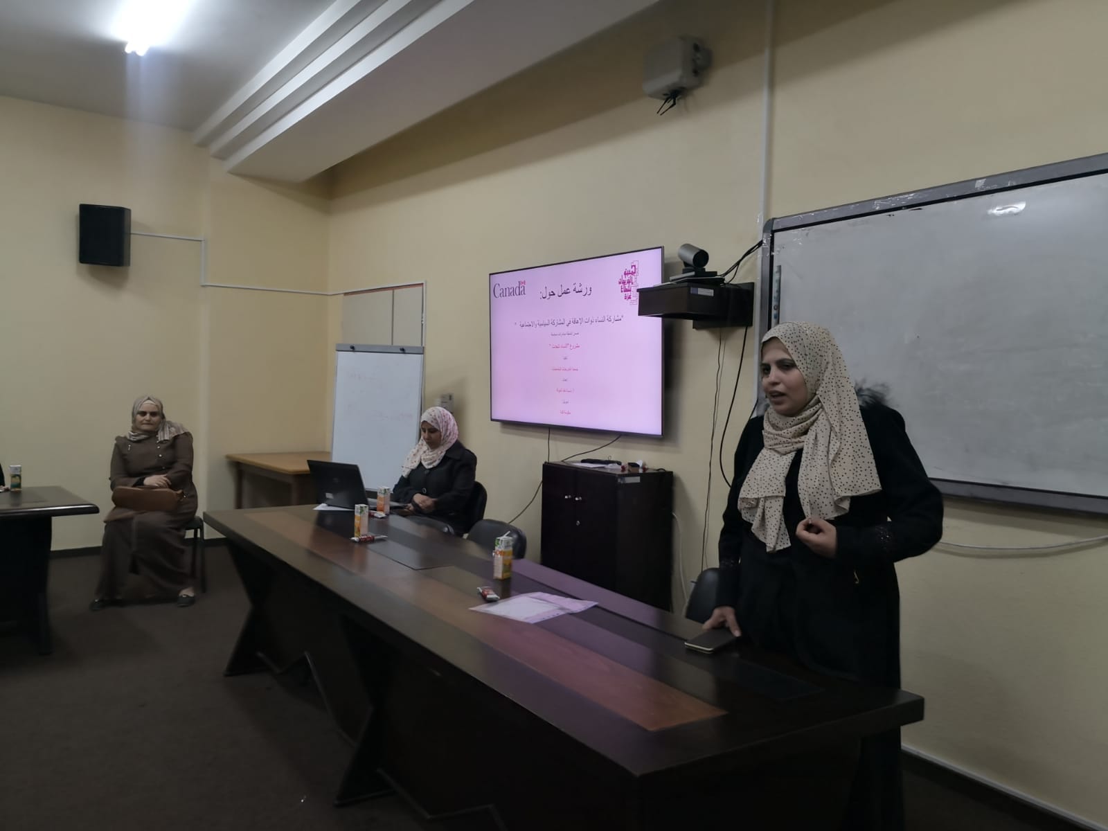 ورشة عمل بعنوان: مشاركة النساء ذوات الإعاقة في المجالات السياسية والاجتماعية
